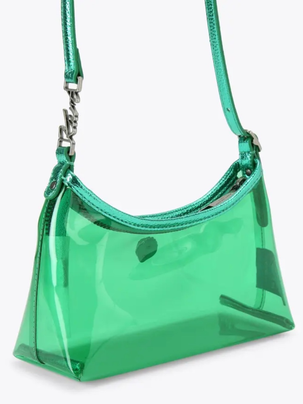Kurt Geiger Clear Vinyl Sling Purse (World Cup friendly) ⚽️💚✨ - Picture 6 of 8